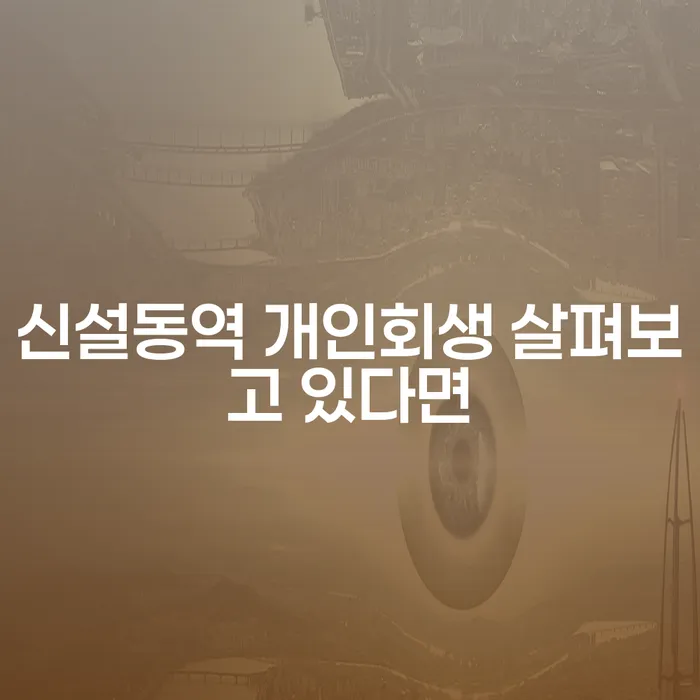 신설동역 개인회생 살펴보고 있다면